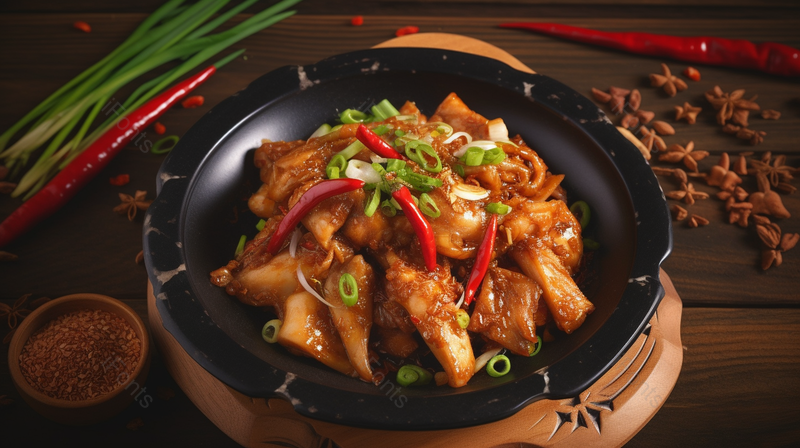 砂锅里装着美味的食物背景图,高清,摄影图,摄影图片,图片大全,摄影图免费下载